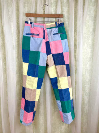 1970's Patchwork Corduroy Pants