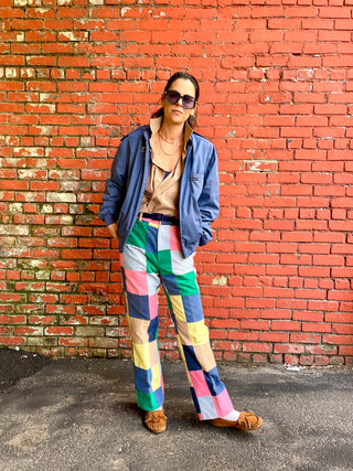 1970's Patchwork Corduroy Pants
