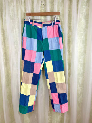 1970's Patchwork Corduroy Pants