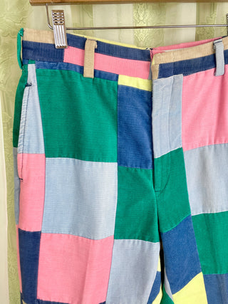 1970's Patchwork Corduroy Pants