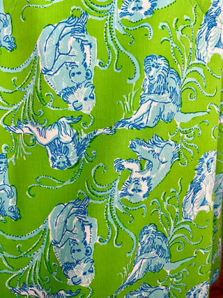 1970's Lilly Pulitzer Macaque Wrap Skirt