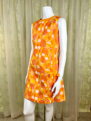 1960's Lilly Pulitzer Leaves and Flowers A-Line Dress