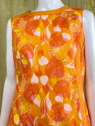 1960's Lilly Pulitzer Leaves and Flowers A-Line Dress