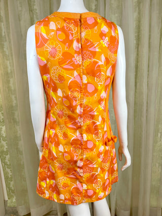 1960's Lilly Pulitzer Leaves and Flowers A-Line Dress