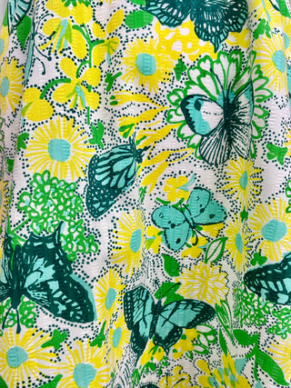 1960's Lilly Pulitzer Babydoll Butterfly Seersucker Dress