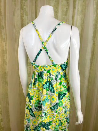 1960's Lilly Pulitzer Babydoll Butterfly Seersucker Dress