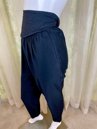 1980's Jeanne Marc Quilted Waist Pants