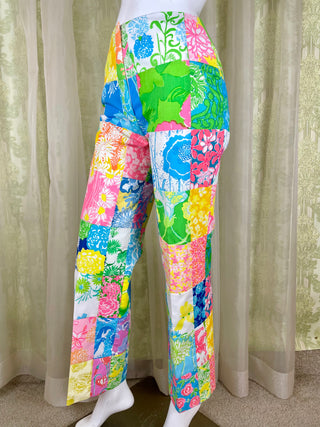 1970's Lilly Pulitzer Patchwork Pants