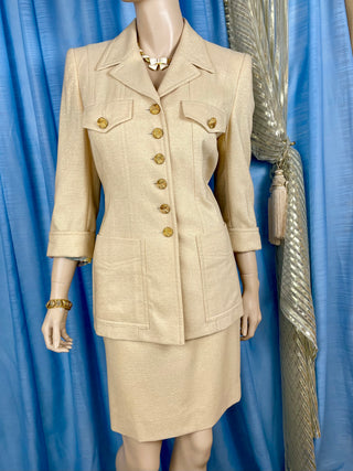 1980's Metallic Escada Suit