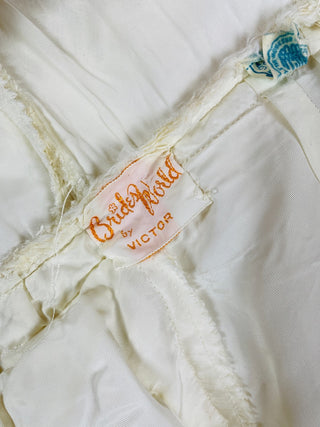 1950's Lace and Organza Pannier Wedding Dress