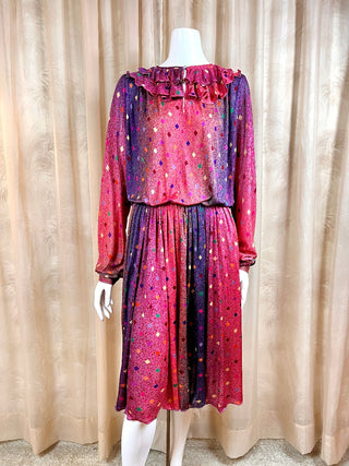 1970's Missoni Diamond Clown Dress