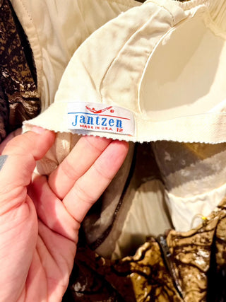 1960's Abstract Seaweed Jantzen Swimsuit