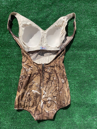 1960's Abstract Seaweed Jantzen Swimsuit