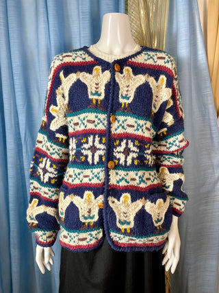 1990's Eagle Man Knit Cardigan