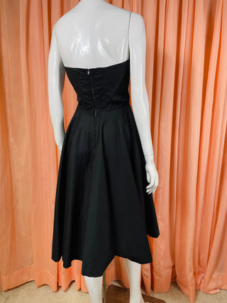 1950’s Strapless Formal Dress with Appliqué