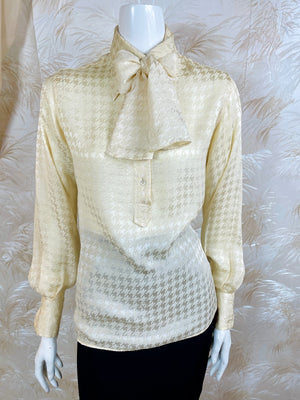 1970's Valentino Houndstooth Blouse
