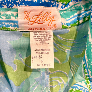 1960's Lilly Pulitzer Monet Shift Dress with Tie