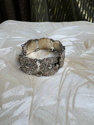 Sterling Vine Medallion Bracelet