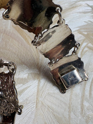 Sterling Vine Medallion Bracelet