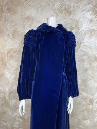 1930's Rings of Saturn Velvet Opera Coat