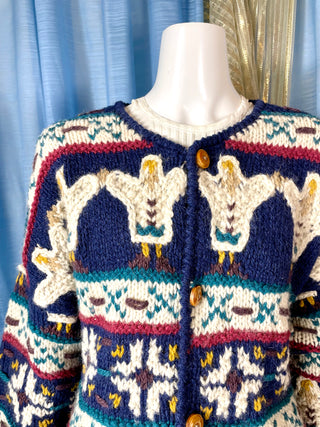 1990's Eagle Man Knit Cardigan