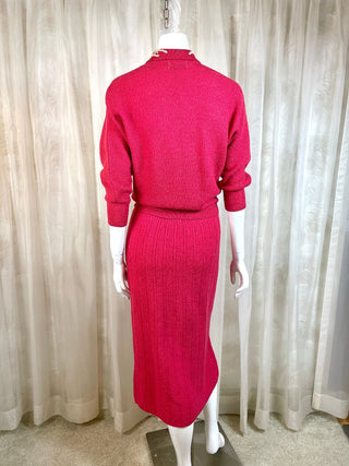 1950's Gem Trim Knit Sweater Set