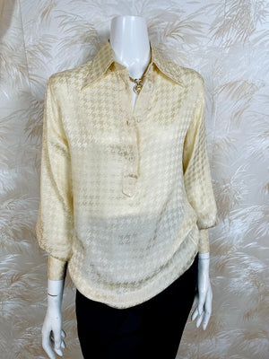 1970's Valentino Houndstooth Blouse