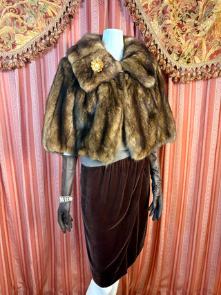 1980's Velvet Wrap Skirt