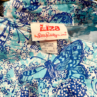 1970's Lilly Pulitzer Moth Wrap Dress