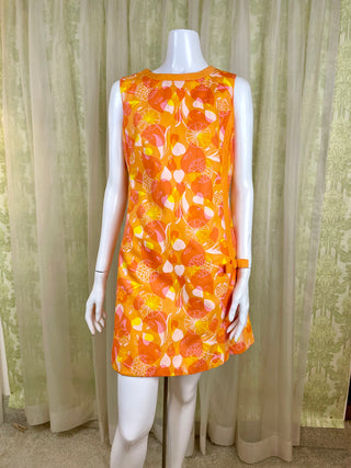 1960's Lilly Pulitzer Leaves and Flowers A-Line Dress