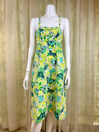 1960's Lilly Pulitzer Babydoll Butterfly Seersucker Dress