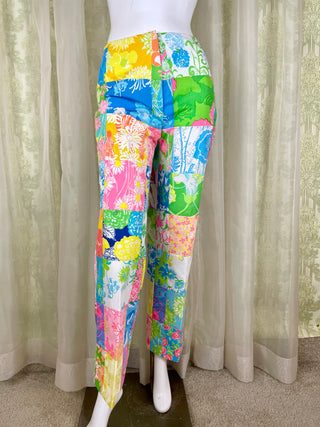 1970's Lilly Pulitzer Patchwork Pants