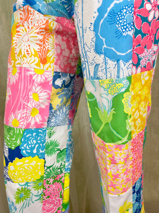 1970's Lilly Pulitzer Patchwork Pants
