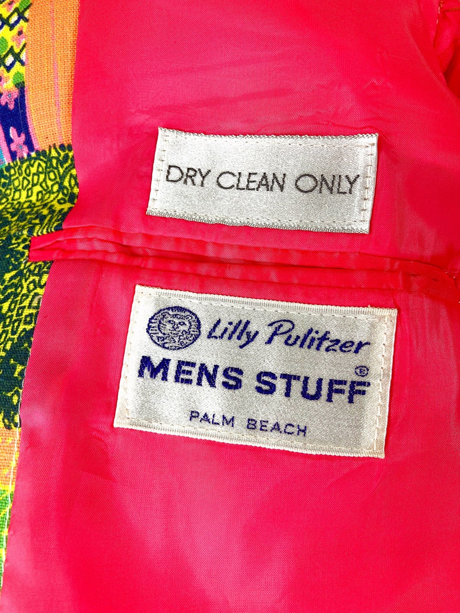 1960's Lilly Pulitzer Men's Stuff Palm Beach Jacket