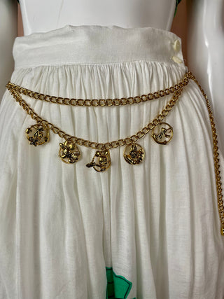 Gold Mick & Co. by Napier Charm Chain Belt