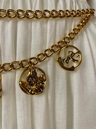 Gold Mick & Co. by Napier Charm Chain Belt