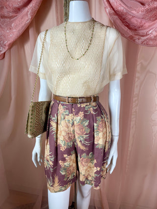 1980's Ralph Lauren Floral Shorts