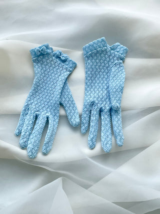 Blue Lace Gloves