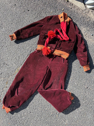1930's Corduroy Insulated Ski Suit