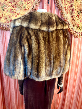 1960's Plush Crop Fur Coat