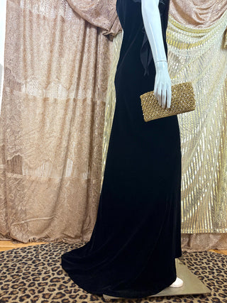 1990's Ralph Lauren One-Shoulder Evening Gown