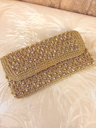 1960's Glitter Beaded Disco Clutch