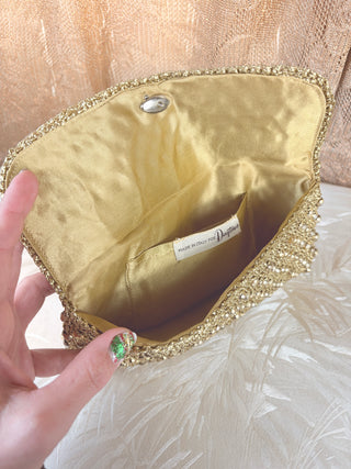1960's Glitter Beaded Disco Clutch