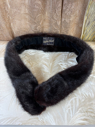 Thin Espresso Mink Collar