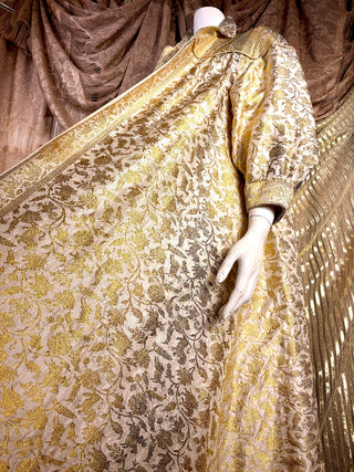 1954 Gold Thread Brocade Don Loper Swing Coat