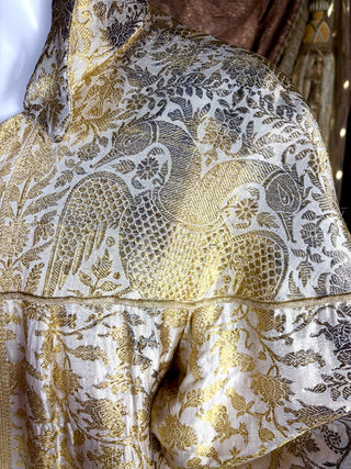 1954 Gold Thread Brocade Don Loper Swing Coat