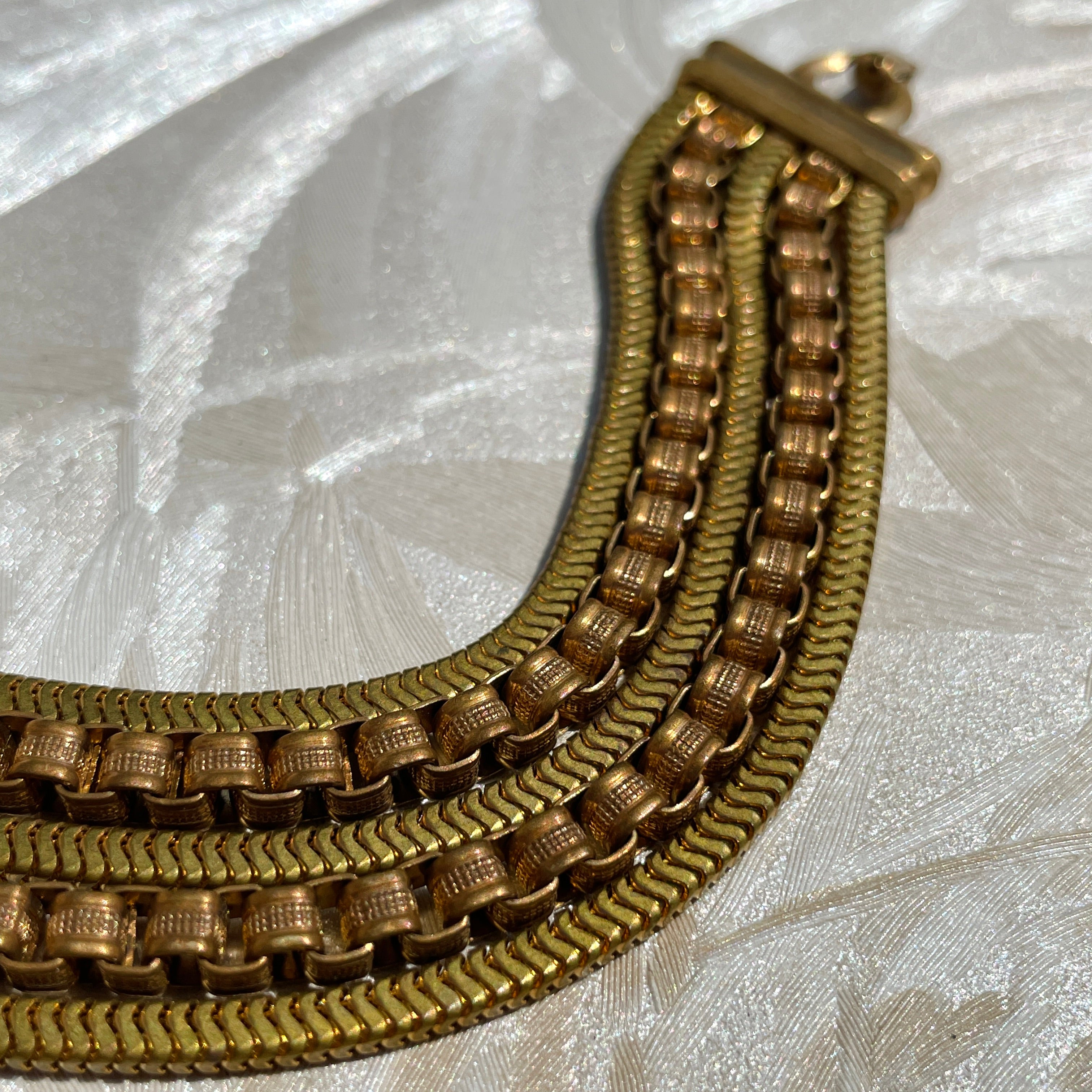 Brass Fancy Chains Bracelet