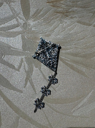Silver Kite Pin