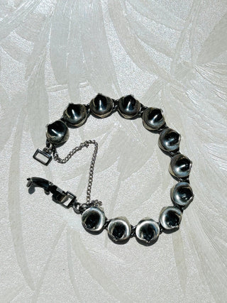 Sterling Silver Iris Petals Bracelet