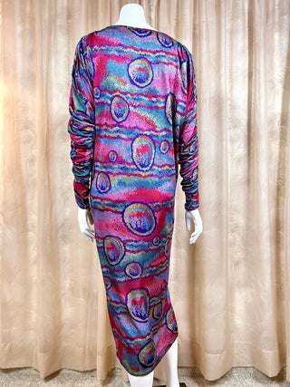 1980's Missoni Peacock Dot Dress